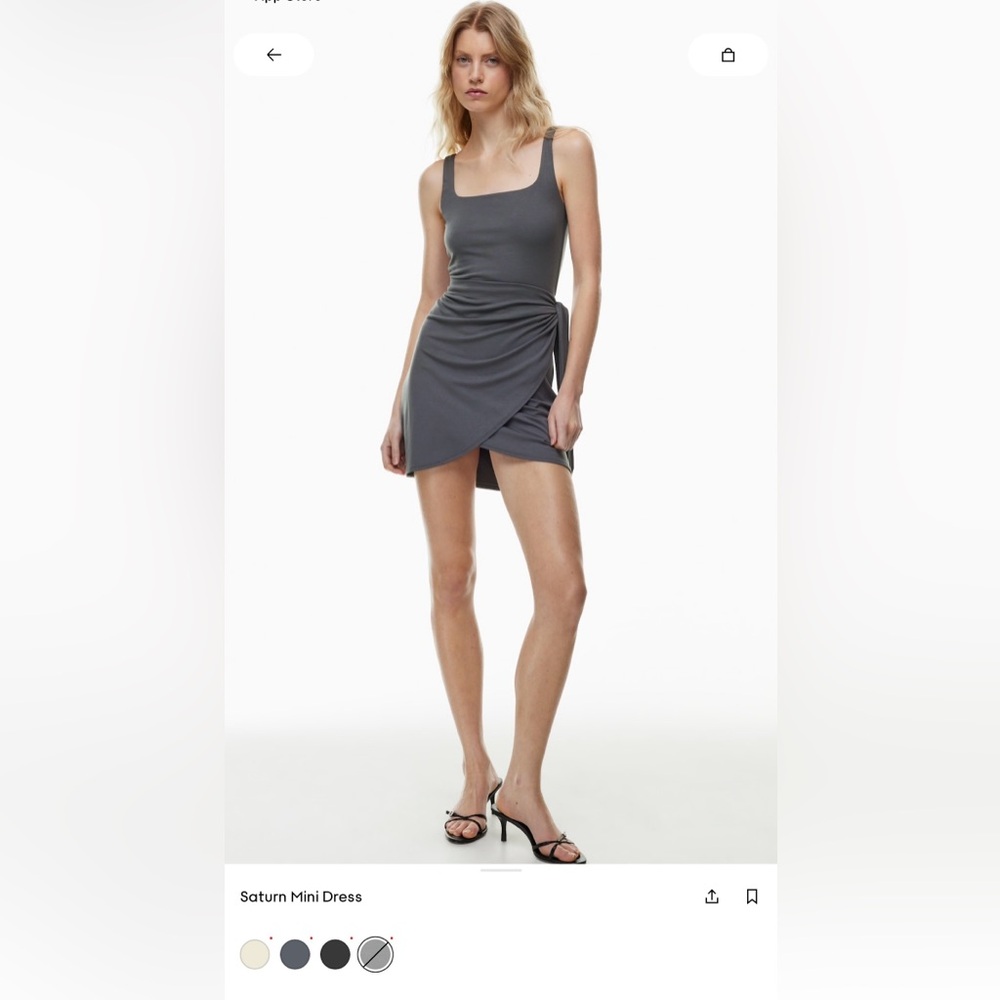 Wilfred Gray Wrap Dress